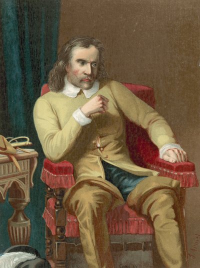 Oliver Cromwell af Spanish School