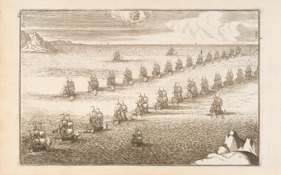 Side 43 fra The Art of the Naval Armies af Paul Hoste, Leon, 1727 af Spanish School