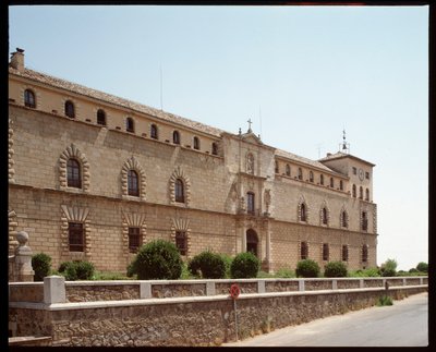 Renæssancekunst: udsigt over Hospital de Tavera (Tavera Hospital) Toledo fra det 16. århundrede, Spanien (Udsigt over Hospital de Tavera af Spanish School
