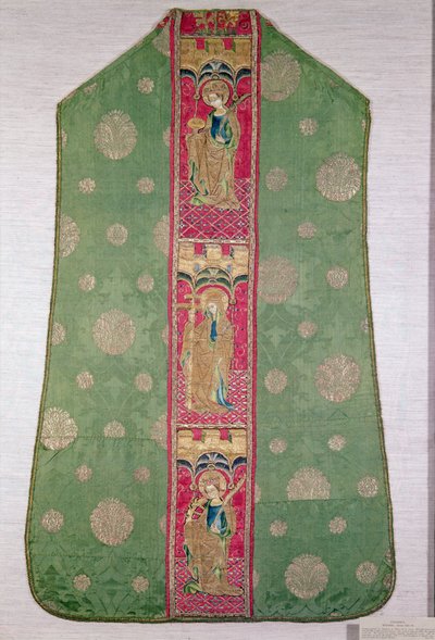 Spansk Chasuble, ca. 1425-50 (broderet silke) af Spanish School