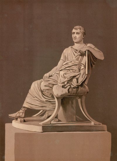 Statue af Menander af Spanish School