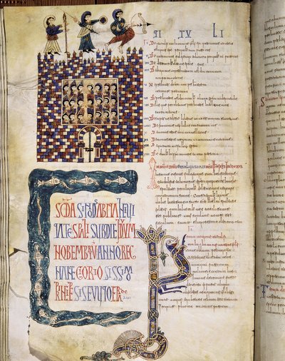 Hispalense II-rådet i 619, side fra Glosas Emilianenses, 992-994 (belyst manuskript) af Spanish School