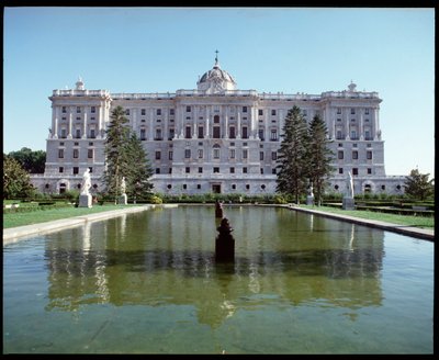 Udsigt over det kongelige palads (1738-1755) (fotografi) af Spanish School