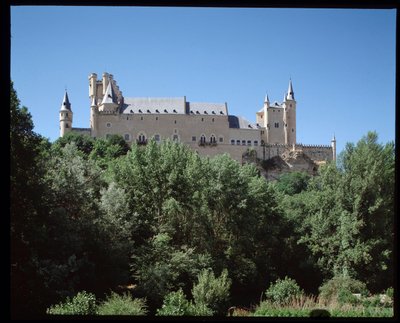 Udsigt over alcazar af Spanish School