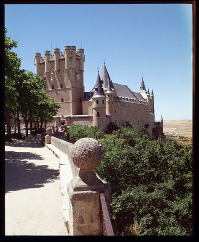 Udsigt over alcazar af Spanish School
