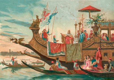 Bryllup af Venedig og Adriaterhavet af Spanish School