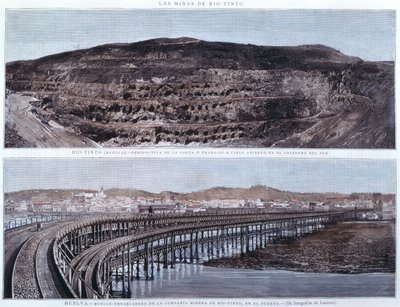 Kaj og perspektiv for Compania-minerne i Rio-Tinto, Huelva, Spanien af Spanish School