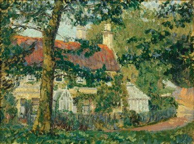 Et sommerhus med rødt tag, Somerset, 1909-10 af Spencer Frederick Gore
