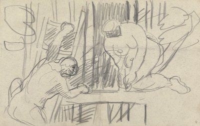 Cave of the Golden Calf: Studie af et træhus med primitive mennesker af Spencer Frederick Gore