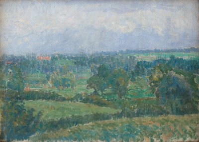 Landskab, ca. 1909-10 (olie på lærred) af Spencer Frederick Gore