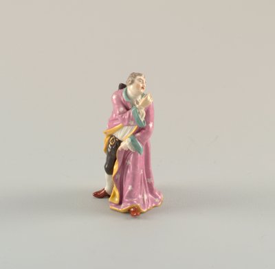 Figur af en mandlig performer af Spode Ceramic Works