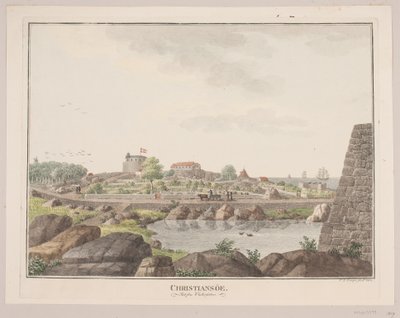 Christiansø. Set fra vestsiden af Søren L. Lange