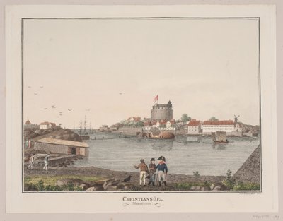 Christiansø. Sydhavnen af Søren L. Lange