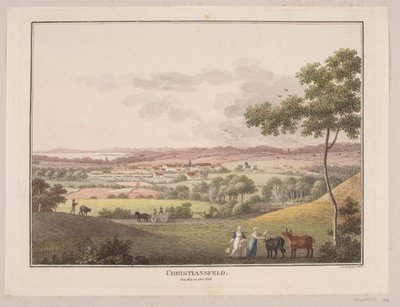 Christiansfeld, fra den vestlige side af Søren L. Lange