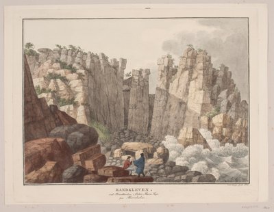 Randkleven ved strandbredden i Østermarie sogn på Bornholm af Søren L. Lange
