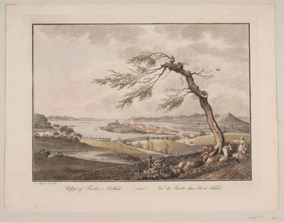 Udsigt af Præstø i Sjælland af Søren L. Lange
