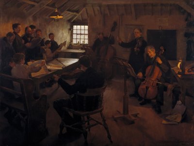 The Village Philharmonic, 1888. af Stanhope A Forbes