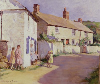 En landsbyscene, Newlyn af Stanhope Alexander Forbes