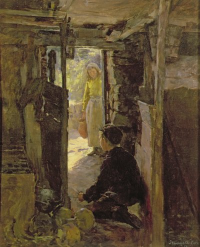 Ved hyttedøren af Stanhope Alexander Forbes