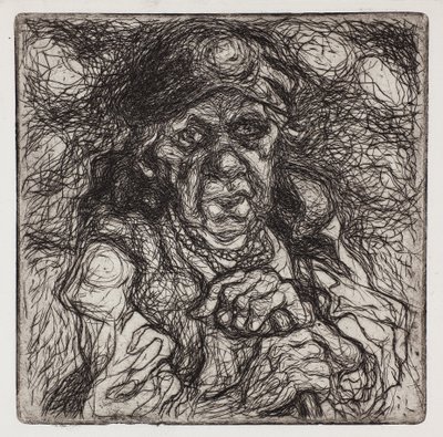 Gammel bondekvinde af Stanisław Osostowicz
