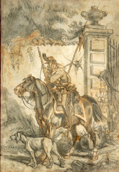 Lancers på patrulje, Illustration af Stanislao Grimaldi del Poggetto af Stanislas Grimaldi del Poggetto