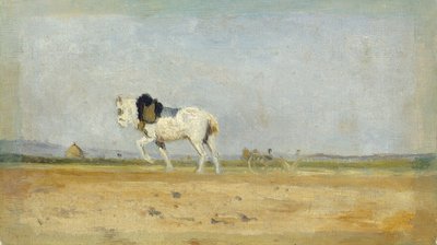 En plovhest på en mark, 18701874. af Stanislas Lepine