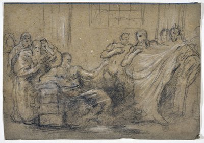 Ancient Scene Study (tegning) af Stanislas Torrents y de Amat