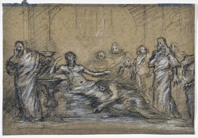 Ancient Scene Study (tegning) af Stanislas Torrents y de Amat