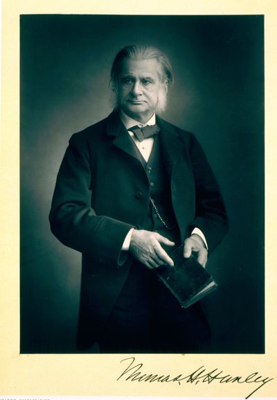Professor Thomas H. Huxley (1825-95), biolog, portrætfoto af Stanislaus Walery