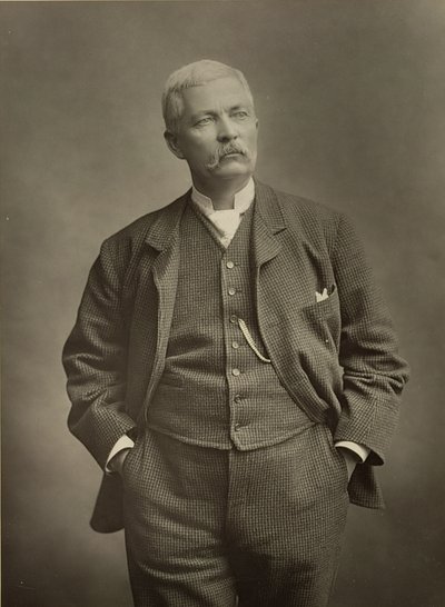 Sir Henry Morton Stanley (1841-1904), opdagelsesrejsende, portrætfotografi af Stanislaus Walery