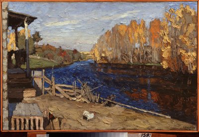 Efterår. Maleri af Stanislav Yulianovich Zhukovsky (Zhukovsky) (1873-1944), olie på lærred af Stanislav Joulianovitch Joukovski