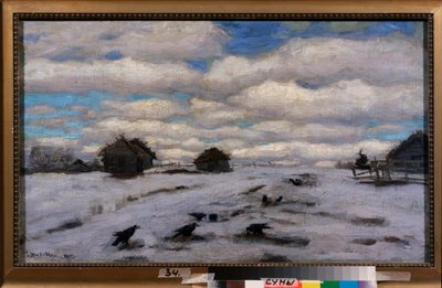 Degel. Peinture af Stanislav Yulianovich Zhukovsky (Joukovsky) (1873-1944), huile sir toile af Stanislav Joulianovitch Joukovski
