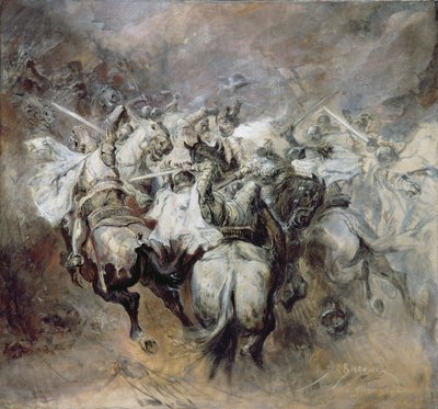 Slaget ved Grunewald af Stanislaw Kaczor-Batowski