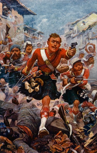 The 78th Highlanders i Lucknow af Stanley L. Wood