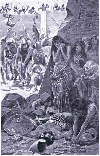 Tyrus belejret af Nebukadnezar af Babylon af Stanley L. Wood