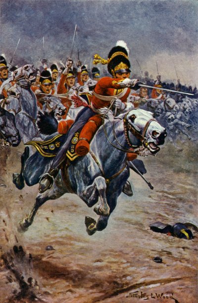 Waterloo, The Charge of the Scots Greys af Stanley L. Wood