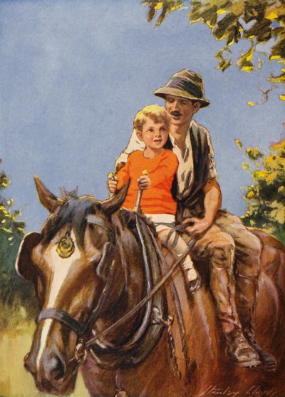 En tur på Dobbin (farvelitografi) af Stanley Lloyd