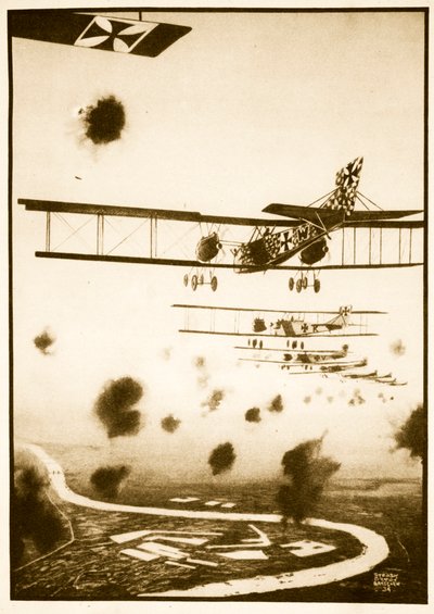 Daylight Raid on London, illustration fra 