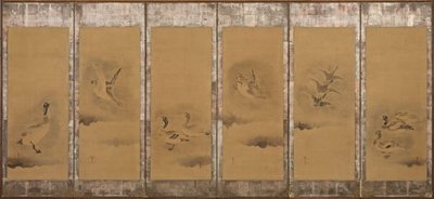 Vilde gæs, Momoyama eller Edo periode, 1568-1615. af Sôtatsu