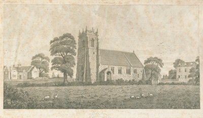 Adbaston Church: line and stipple engraving, nd [c 1800] dani af Stebbing Shaw