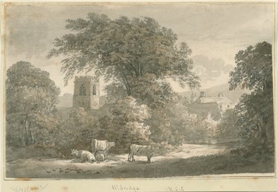 Aldridge Church: engraving, nd [1762-1802] dani af Stebbing Shaw