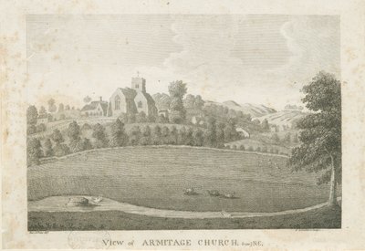 Armitage Church: gravering, nd [1762-1802] (tryk) af Stebbing Shaw