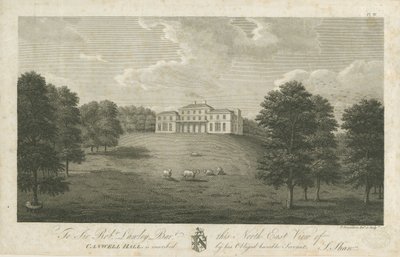 Canwell Hall: engraving, 1797dani af Stebbing Shaw