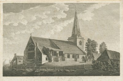 Church Eaton Church: gravering, nd [ca. 1800] (tryk) af Stebbing Shaw