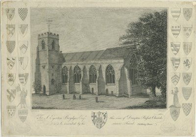 Drayton Bassett Church: gravering, nd [1762-1802] (tryk) af Stebbing Shaw