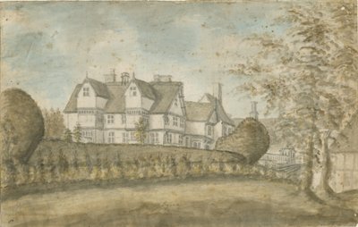 Eccleshall - Biana Hall: water color painting, nd [1795] dani af Stebbing Shaw
