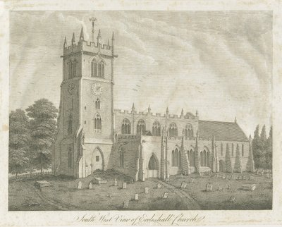 Ecclesall Church: gravering og [1700-tallet] (tryk) af Stebbing Shaw