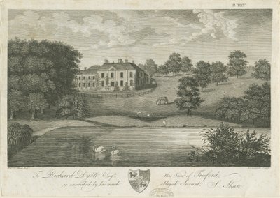 Freeford Hall: gravering, nd [1797] (tryk) af Stebbing Shaw