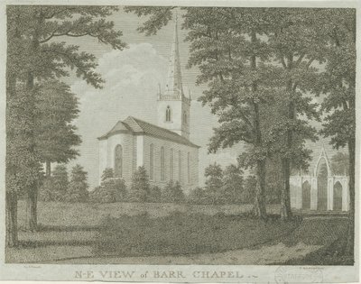 Great Barr Chapel: engraving, nd [1762-1802] dani af Stebbing Shaw