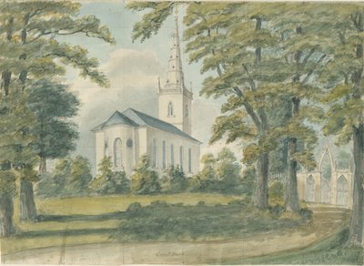 Great Barr Chapel: water color painting, nd [1762-1802] dani af Stebbing Shaw